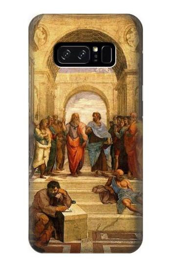 S1086 Raphael's School of Athens Etui Coque Housse pour Note 8 Samsung Galaxy Note8