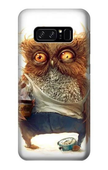 S1133 Wake up Owl Etui Coque Housse pour Note 8 Samsung Galaxy Note8