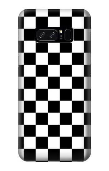 S1611 Checkerboard Chess Board Etui Coque Housse pour Note 8 Samsung Galaxy Note8