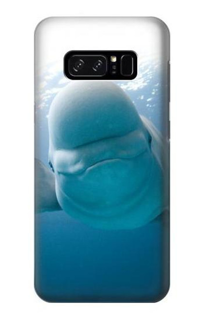 S1801 Beluga Whale Smile Whale Etui Coque Housse pour Note 8 Samsung Galaxy Note8