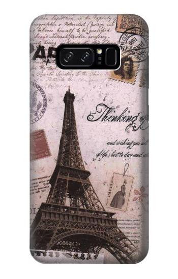 S2211 Paris Postcard Eiffel Tower Etui Coque Housse pour Note 8 Samsung Galaxy Note8