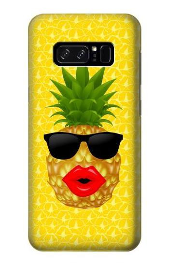 S2443 Funny Pineapple Sunglasses Kiss Etui Coque Housse pour Note 8 Samsung Galaxy Note8