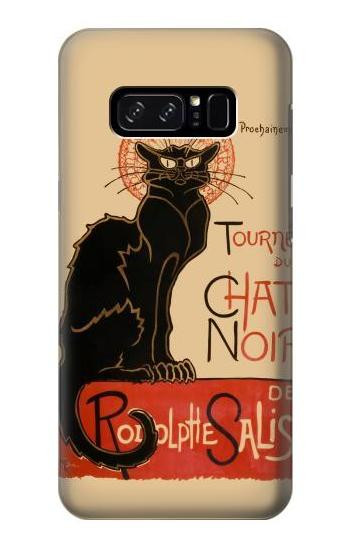 S2739 Chat Noir Black Cat Vintage Etui Coque Housse pour Note 8 Samsung Galaxy Note8