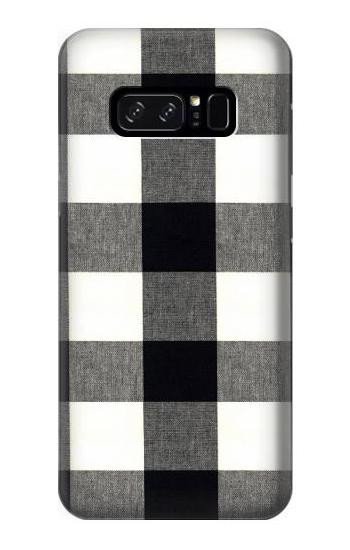 S2842 Black and White Buffalo Check Pattern Etui Coque Housse pour Note 8 Samsung Galaxy Note8