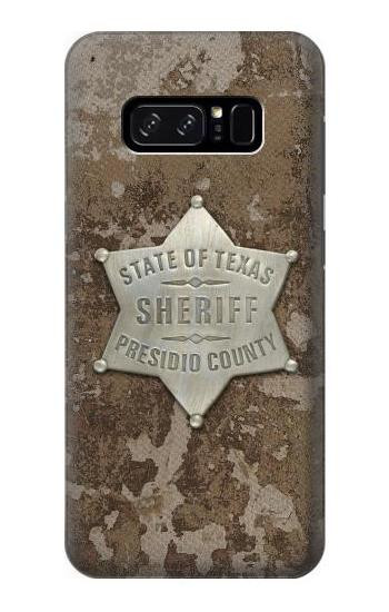 S2868 Texas Presidio County Sheriff Badge Etui Coque Housse pour Note 8 Samsung Galaxy Note8