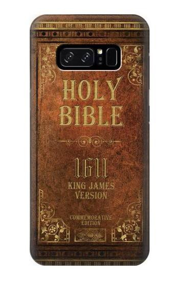 S2890 Holy Bible 1611 King James Version Etui Coque Housse pour Note 8 Samsung Galaxy Note8
