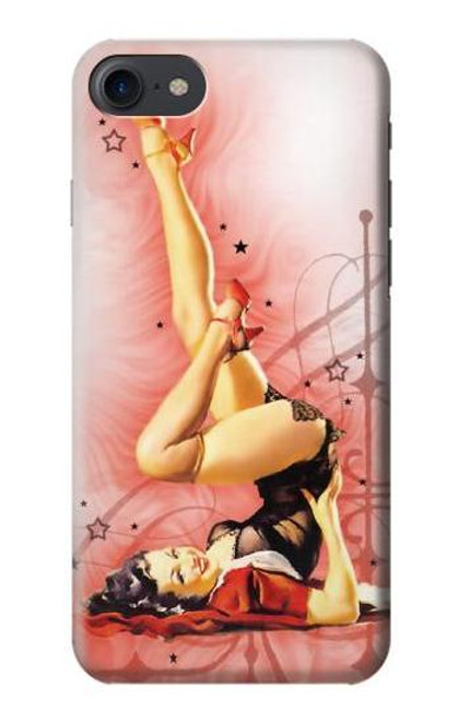 S1669 Pinup Girl Vintage Etui Coque Housse pour iPhone 7, iPhone 8