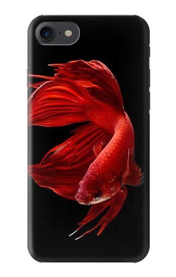 S2092 Red Siamese Fighting Fish Etui Coque Housse pour iPhone 7, iPhone 8