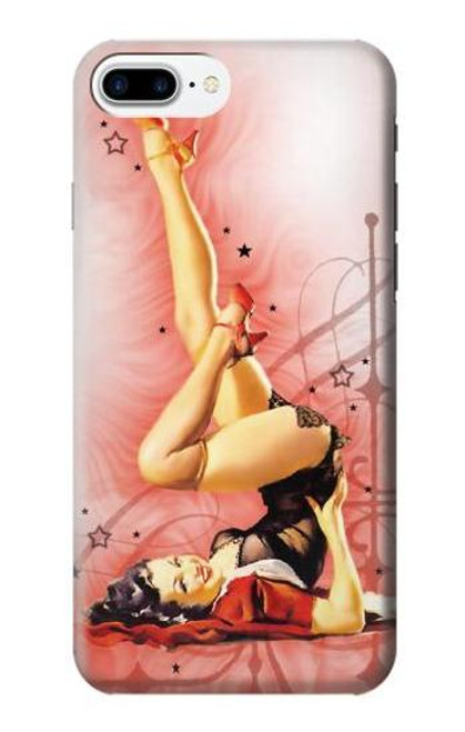 S1669 Pinup Girl Vintage Etui Coque Housse pour iPhone 7 Plus, iPhone 8 Plus