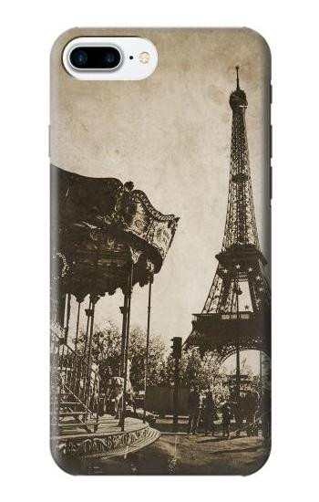 S2174 Eiffel Tower Vintage Paris Etui Coque Housse pour iPhone 7 Plus, iPhone 8 Plus