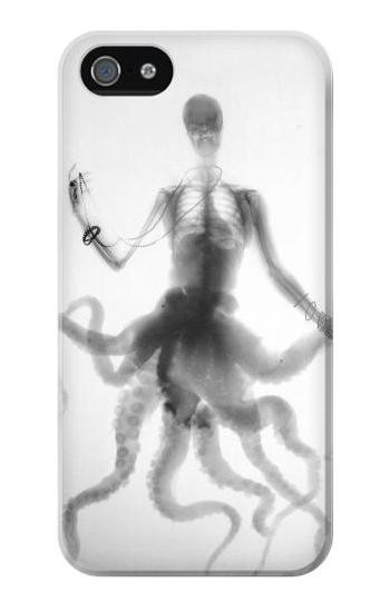 S1432 Skull Octopus X-ray Etui Coque Housse pour iPhone 5 5S SE