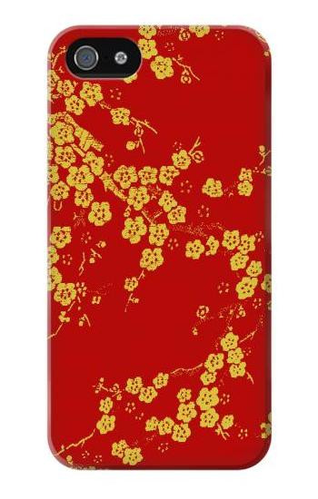 S2050 Cherry Blossoms Chinese Graphic Printed Etui Coque Housse pour iPhone 5 5S SE