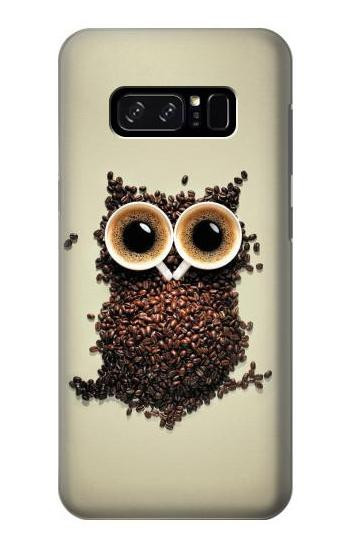S0360 Coffee Owl Etui Coque Housse pour Note 8 Samsung Galaxy Note8