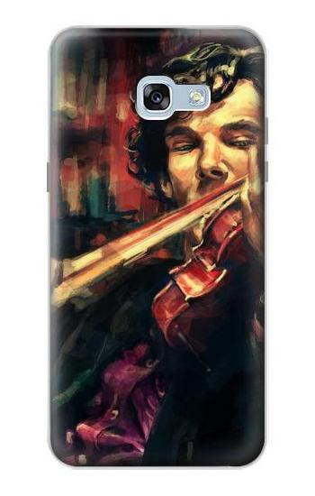 S0723 Violin Art Paint Etui Coque Housse pour Samsung Galaxy A5 (2017)