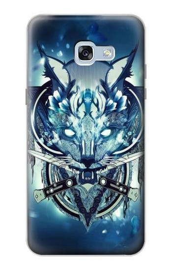 S1135 Wolf with knives Rock Etui Coque Housse pour Samsung Galaxy A5 (2017)