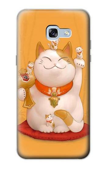 S1217 Maneki Neko Lucky Cat Etui Coque Housse pour Samsung Galaxy A5 (2017)