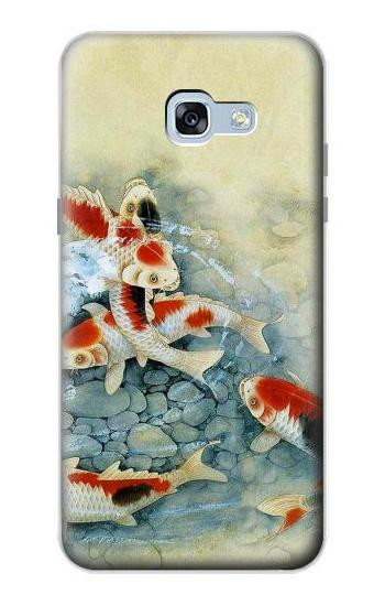 S1654 Koi Carp Fish Art Painting Etui Coque Housse pour Samsung Galaxy A5 (2017)