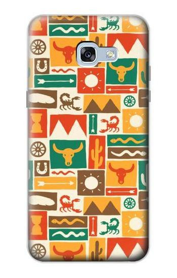 S1873 Western Pattern Etui Coque Housse pour Samsung Galaxy A5 (2017)