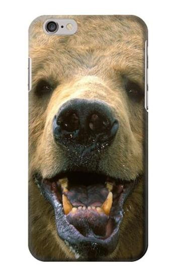 S0840 Grizzly Bear Face Etui Coque Housse pour iPhone 6 6S