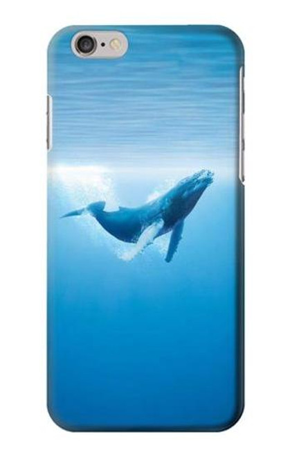 S0843 Blue Whale Etui Coque Housse pour iPhone 6 6S