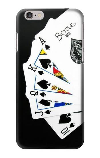 S1078 Poker Royal Straight Flush Etui Coque Housse pour iPhone 6 6S