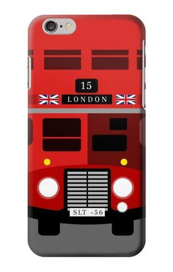 S2058 England British Double Decker Bus Etui Coque Housse pour iPhone 6 6S