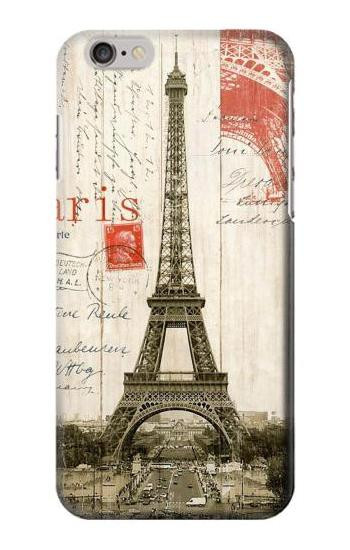 S2108 Eiffel Tower Paris Postcard Etui Coque Housse pour iPhone 6 6S