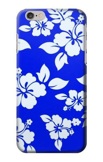 S2244 Hawaiian Hibiscus Blue Pattern Etui Coque Housse pour iPhone 6 6S