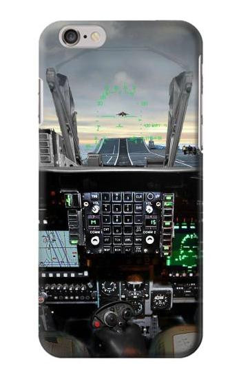 S2435 Fighter Jet Aircraft Cockpit Etui Coque Housse pour iPhone 6 6S