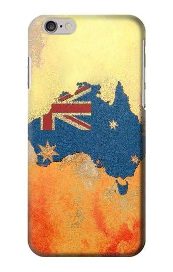 S2494 Australia Flag Map Rock Texture Etui Coque Housse pour iPhone 6 6S