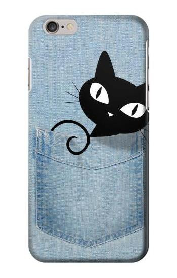 S2641 Pocket Black Cat Etui Coque Housse pour iPhone 6 6S