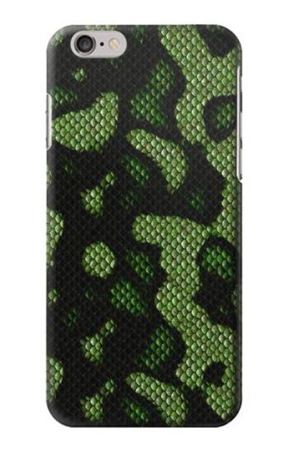 S2877 Green Snake Skin Graphic Printed Etui Coque Housse pour iPhone 6 6S