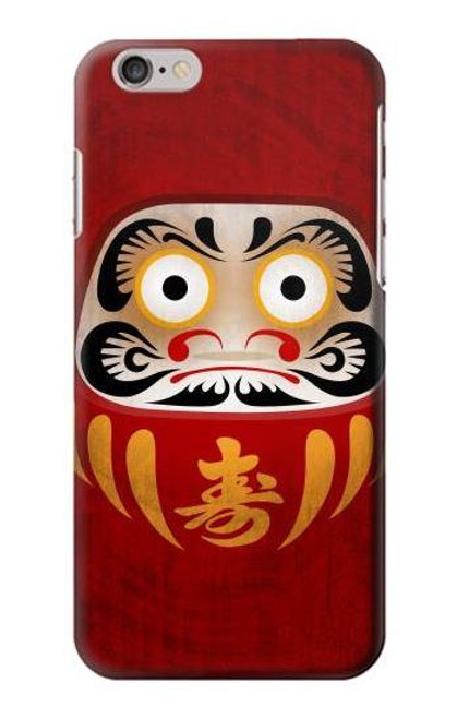 S3023 Japan Good Luck Daruma Doll Etui Coque Housse pour iPhone 6 6S