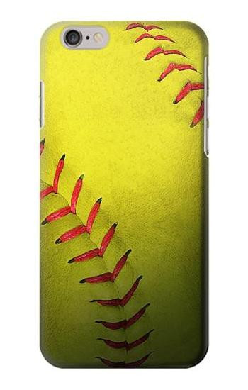 S3031 Yellow Softball Ball Etui Coque Housse pour iPhone 6 6S