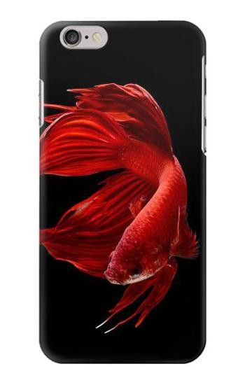 S2092 Red Siamese Fighting Fish Etui Coque Housse pour iPhone 6 6S