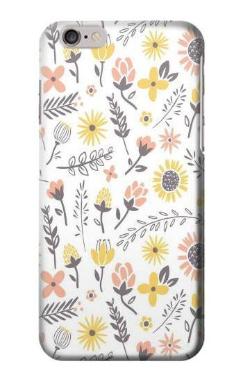 S2354 Pastel Flowers Pattern Etui Coque Housse pour iPhone 6 6S