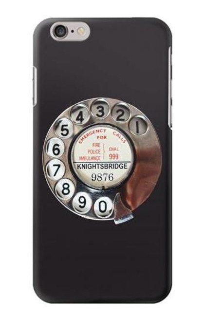 S0059 Retro Rotary Phone Dial On Etui Coque Housse pour iPhone 6 Plus, 6S Plus