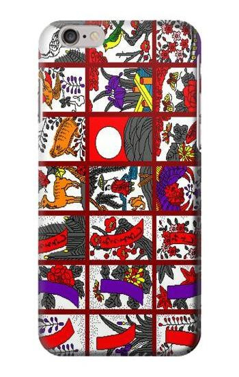 S1923 Hanafuda Japanese Flower Card Etui Coque Housse pour iPhone 6 Plus, 6S Plus