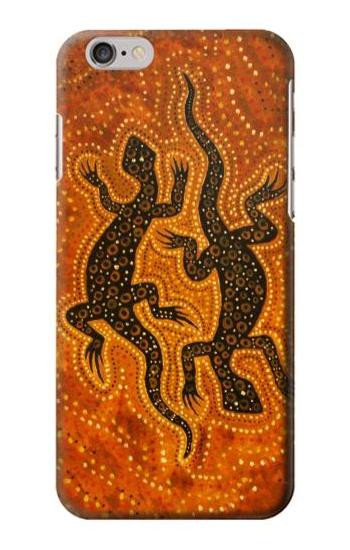 S2901 Lizard Aboriginal Art Etui Coque Housse pour iPhone 6 Plus, 6S Plus