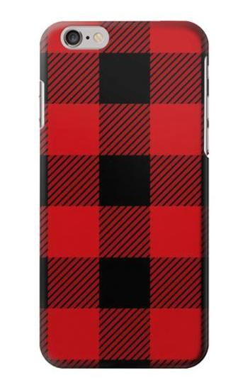 S2931 Red Buffalo Check Pattern Etui Coque Housse pour iPhone 6 Plus, 6S Plus