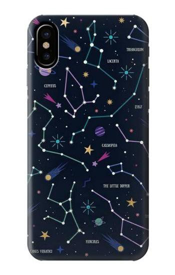 S3220 Star Map Zodiac Constellations Etui Coque Housse pour iPhone 7, iPhone 8