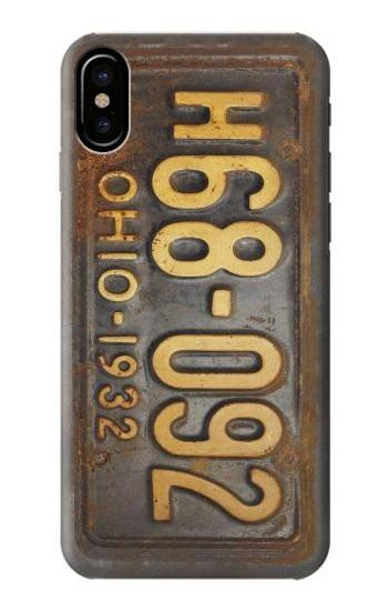 S3228 Vintage Car License Plate Etui Coque Housse pour iPhone 7, iPhone 8