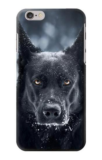 S3168 German Shepherd Black Dog Etui Coque Housse pour iPhone 6 6S
