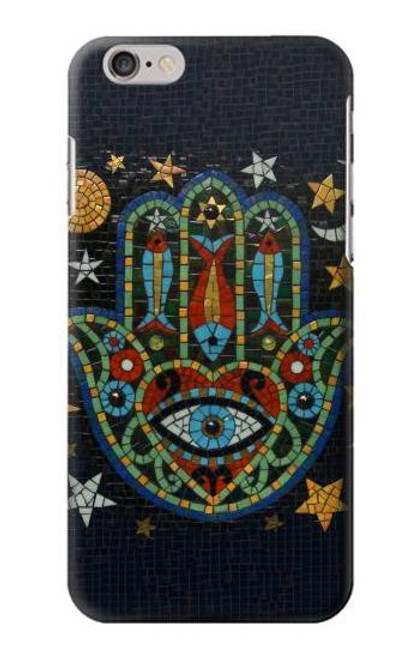 S3175 Hamsa Hand Mosaics Etui Coque Housse pour iPhone 6 6S