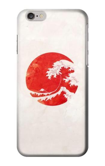 S3237 Waves Japan Flag Etui Coque Housse pour iPhone 6 6S