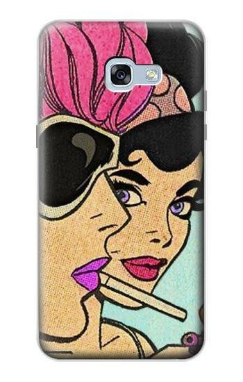 S3171 Girls Pop Art Etui Coque Housse pour Samsung Galaxy A5 (2017)