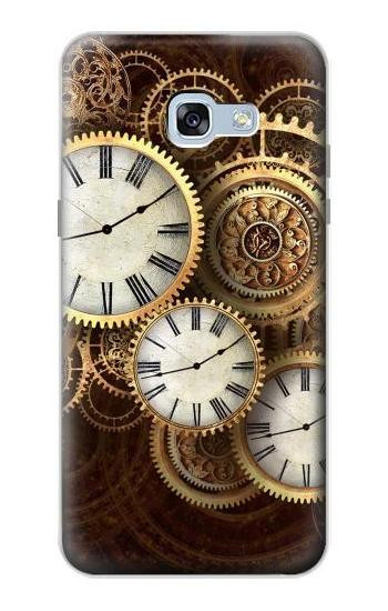 S3172 Gold Clock Live Etui Coque Housse pour Samsung Galaxy A5 (2017)
