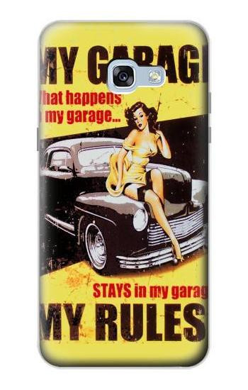 S3198 My Garage Pinup Girl Etui Coque Housse pour Samsung Galaxy A5 (2017)