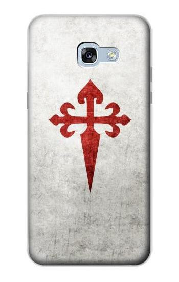 S3200 Order of Santiago Cross of Saint James Etui Coque Housse pour Samsung Galaxy A5 (2017)