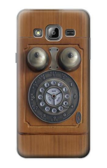 S3146 Antique Wall Phone Etui Coque Housse pour Samsung Galaxy J3 (2016)